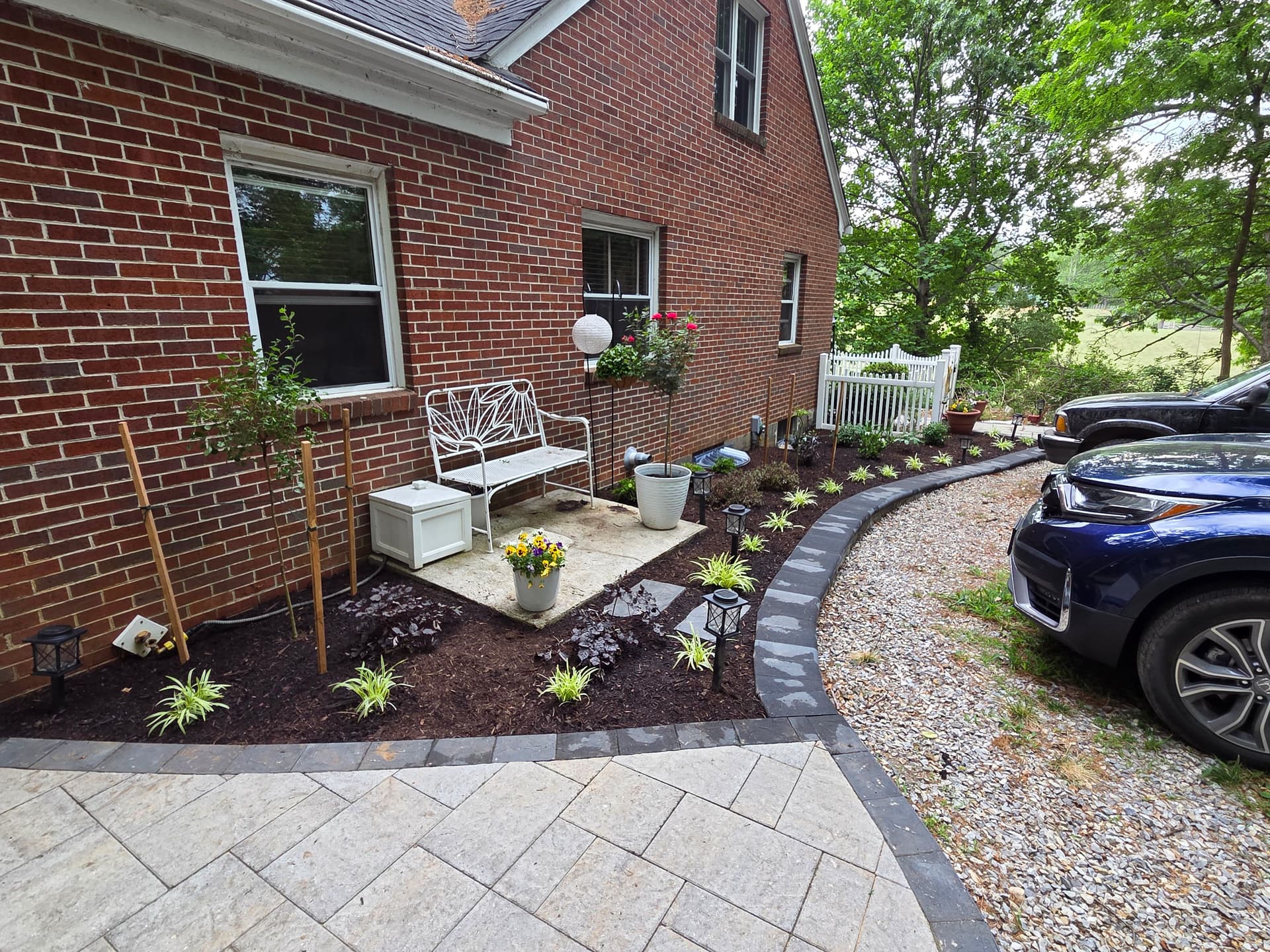 Gallery photos for From Bare Dirt to a Paver Patio and Full Landscape Overhaul: Image #1
